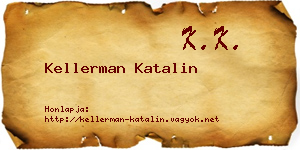 Kellerman Katalin névjegykártya